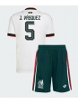 Otroške Nogometnih dresov Mehika Johan Vasquez #5 Gostujoči SP 2026 Kratki rokavi (+ hlače)